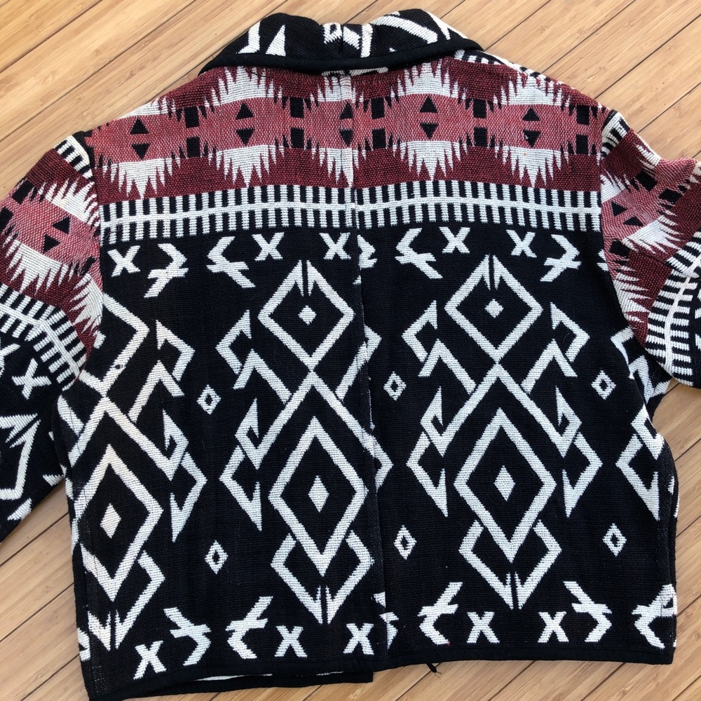 Flashback Cropped Ethnic Patterned Jacket - image 3